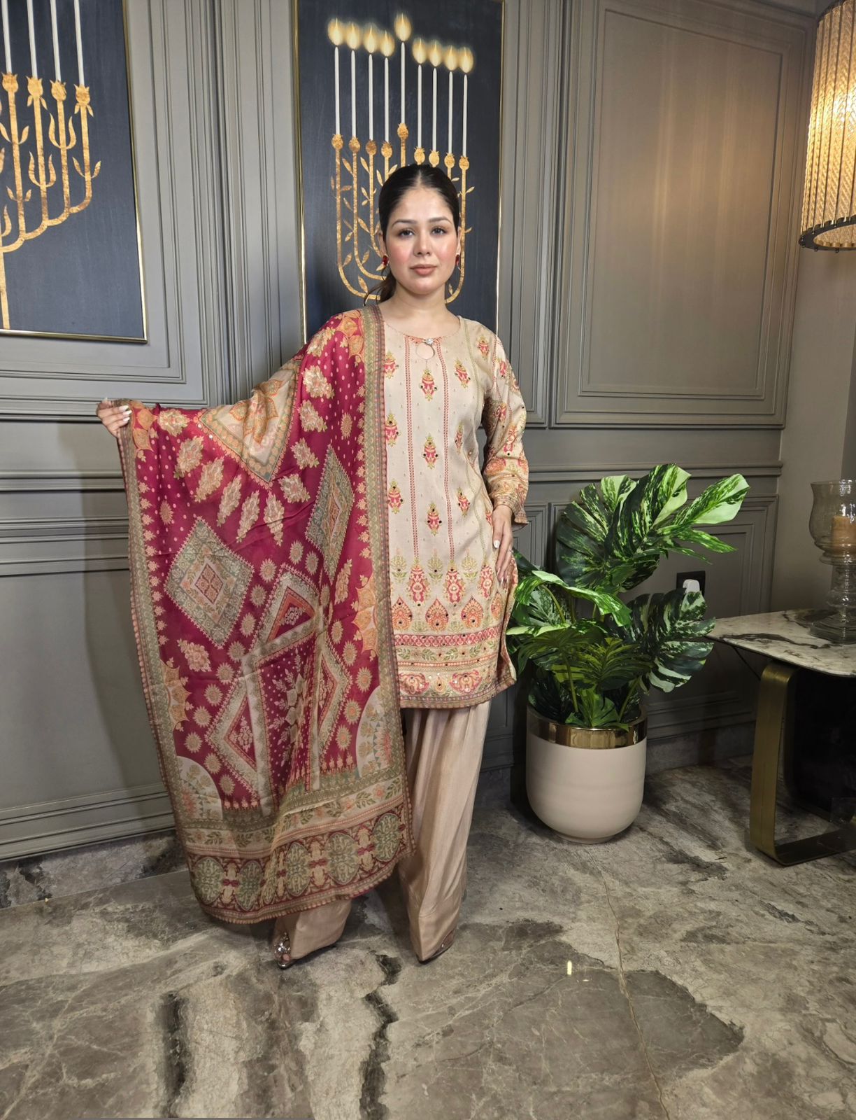 ✨ Designer Farsi Salwar Suit ✨