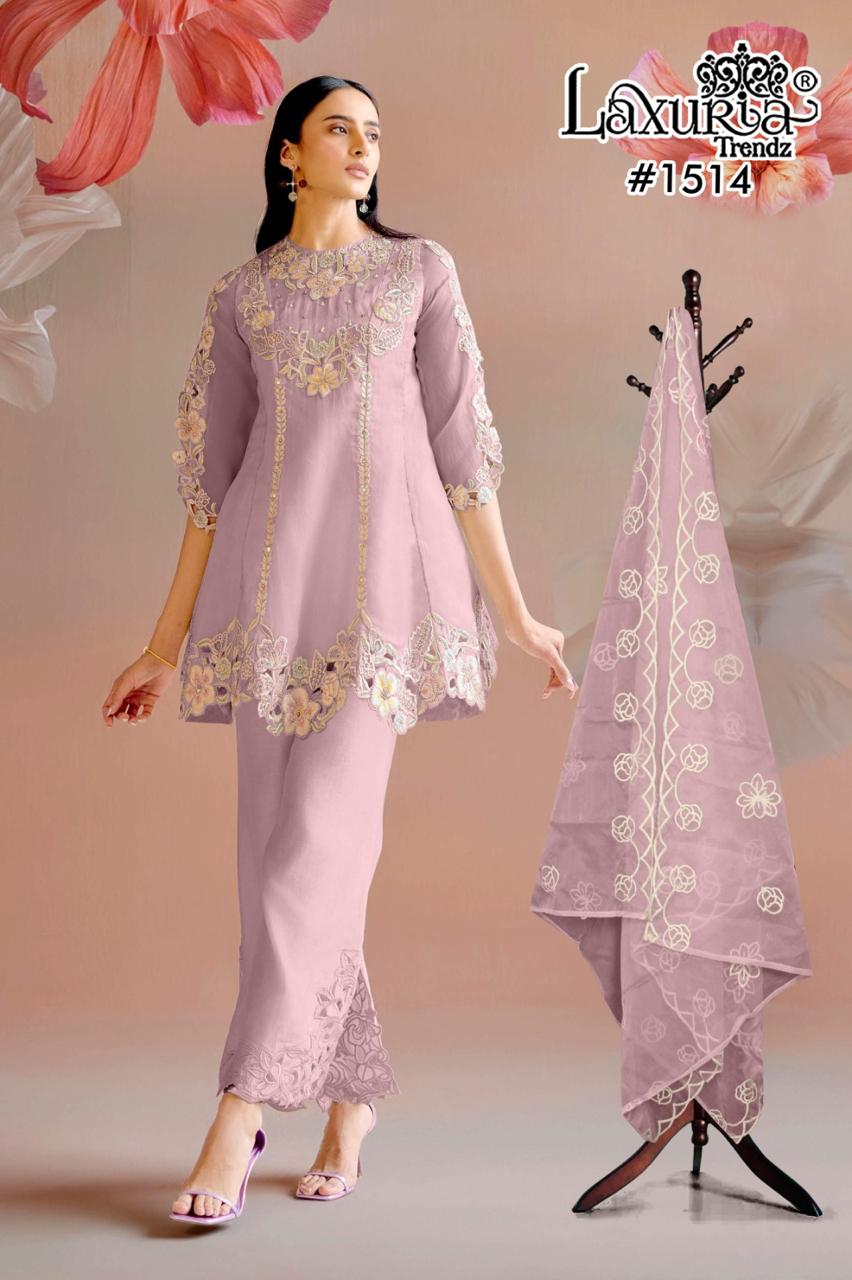 💞 Luxury Pret Frock Style Tunic & Pant Set with Dupatta 💞