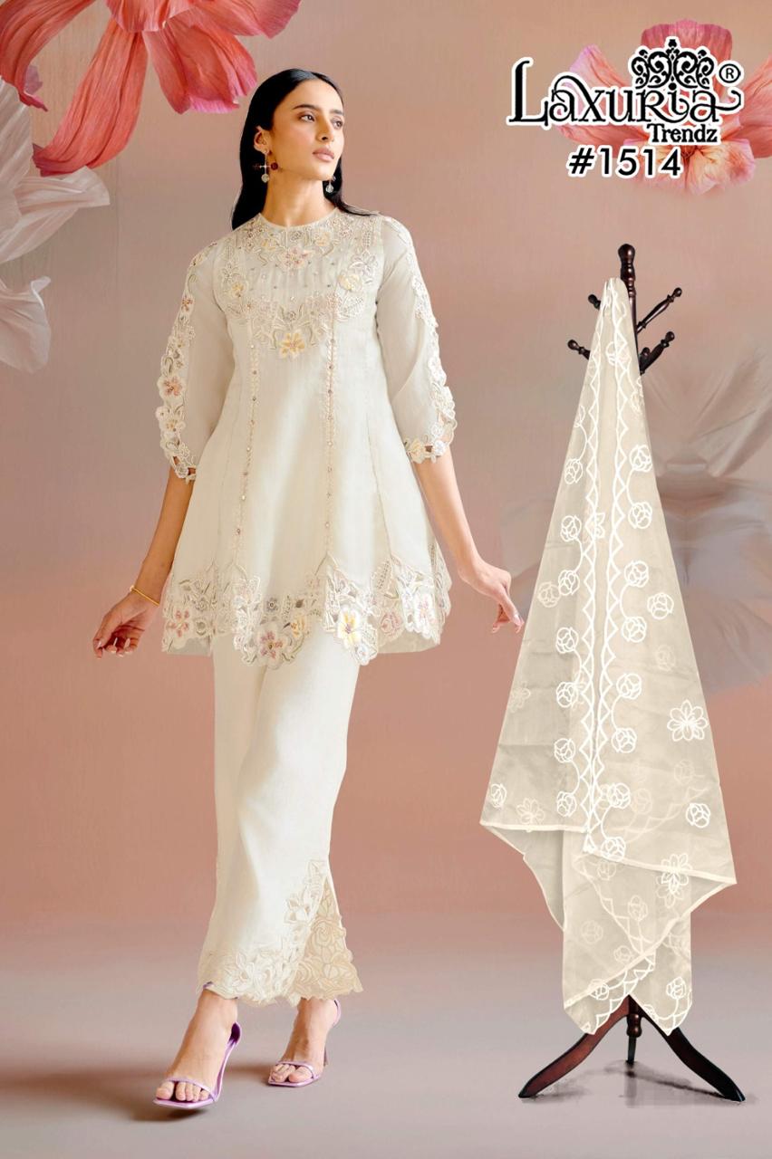 💞 Luxury Pret Frock Style Tunic & Pant Set with Dupatta 💞