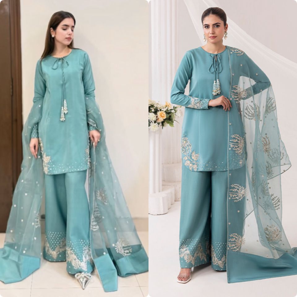 💃 Stunning Party Wear Natural Crepe Set with Dupatta | Ready to Rock! 💥