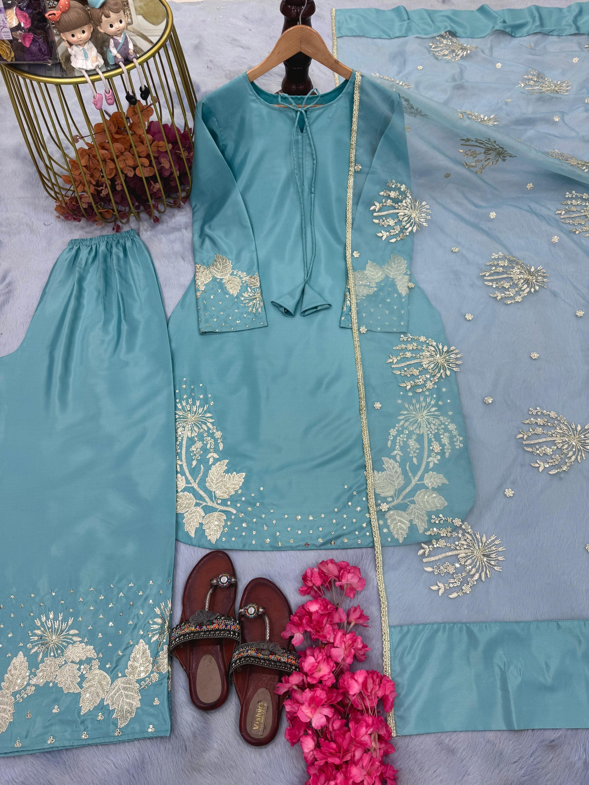 💃 Stunning Party Wear Natural Crepe Set with Dupatta | Ready to Rock! 💥