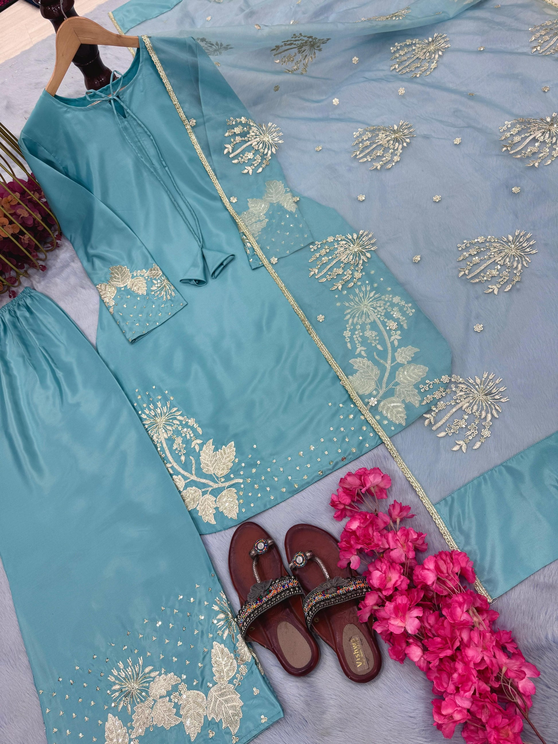 💃 Stunning Party Wear Natural Crepe Set with Dupatta | Ready to Rock! 💥
