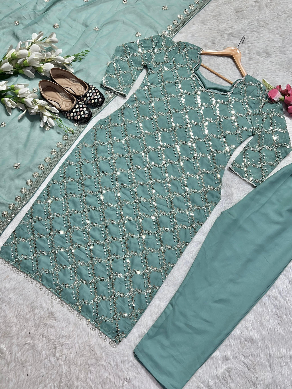 🌟 Gorgeous Designer Long Top Set 🌟