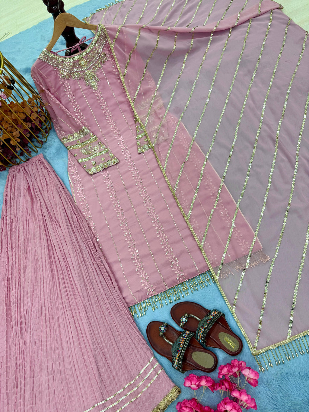 👗✨ Royal Designer Party Wear Set 👗✨