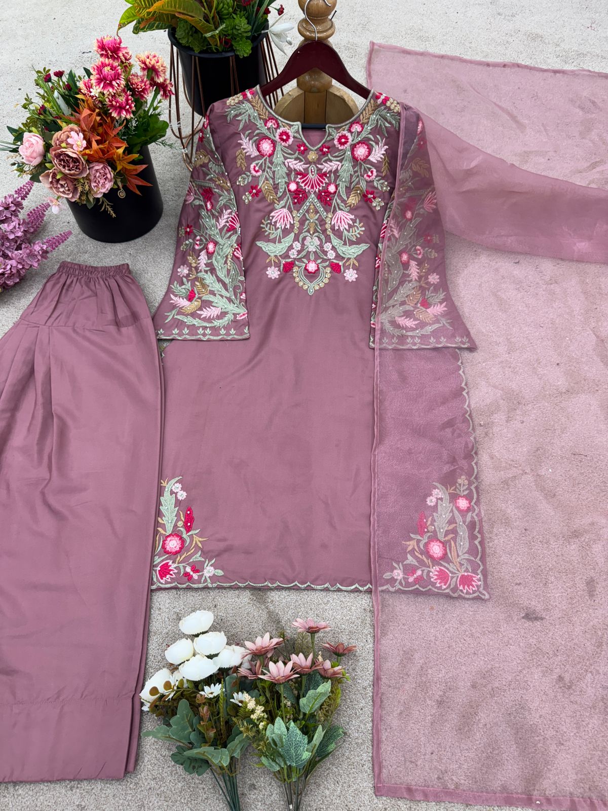 💕 Premium Natural Crepe Silk Set 💕