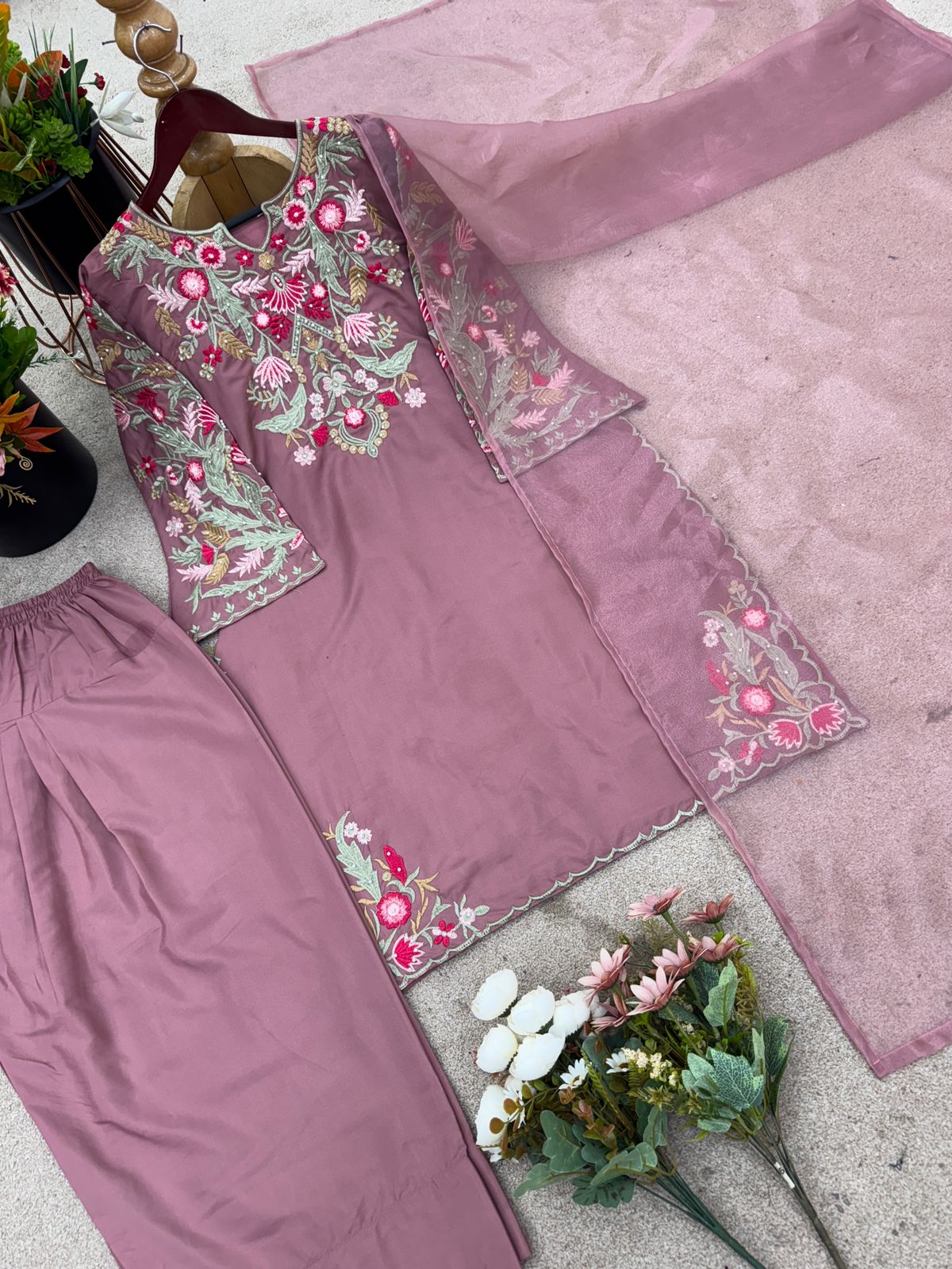 💕 Premium Natural Crepe Silk Set 💕