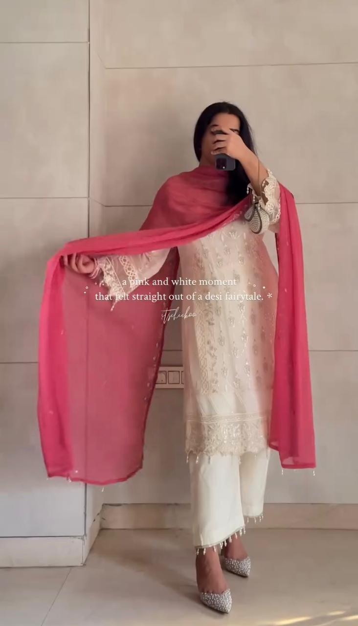 👗💃 Exclusive Designer Heavy Faux Georgette Set 👗💃