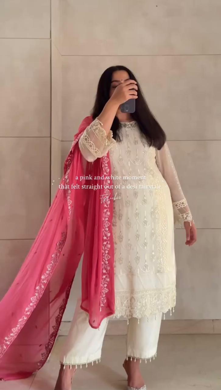 👗💃 Exclusive Designer Heavy Faux Georgette Set 👗💃