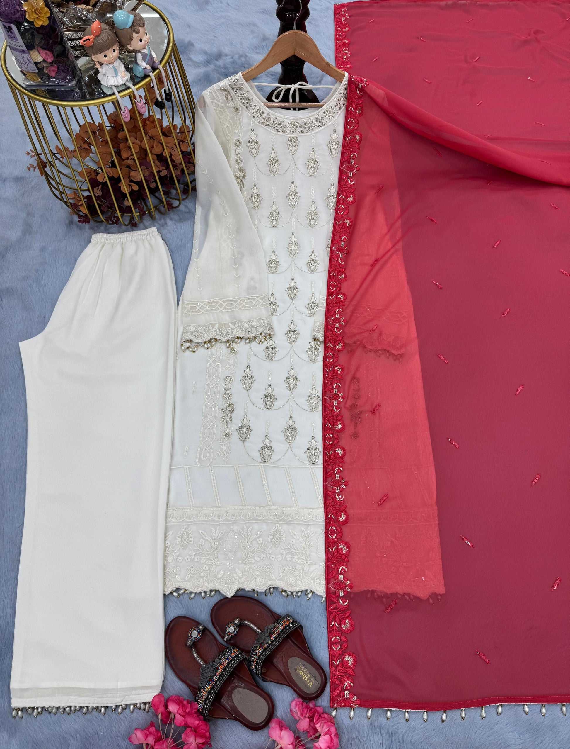 👗💃 Exclusive Designer Heavy Faux Georgette Set 👗💃