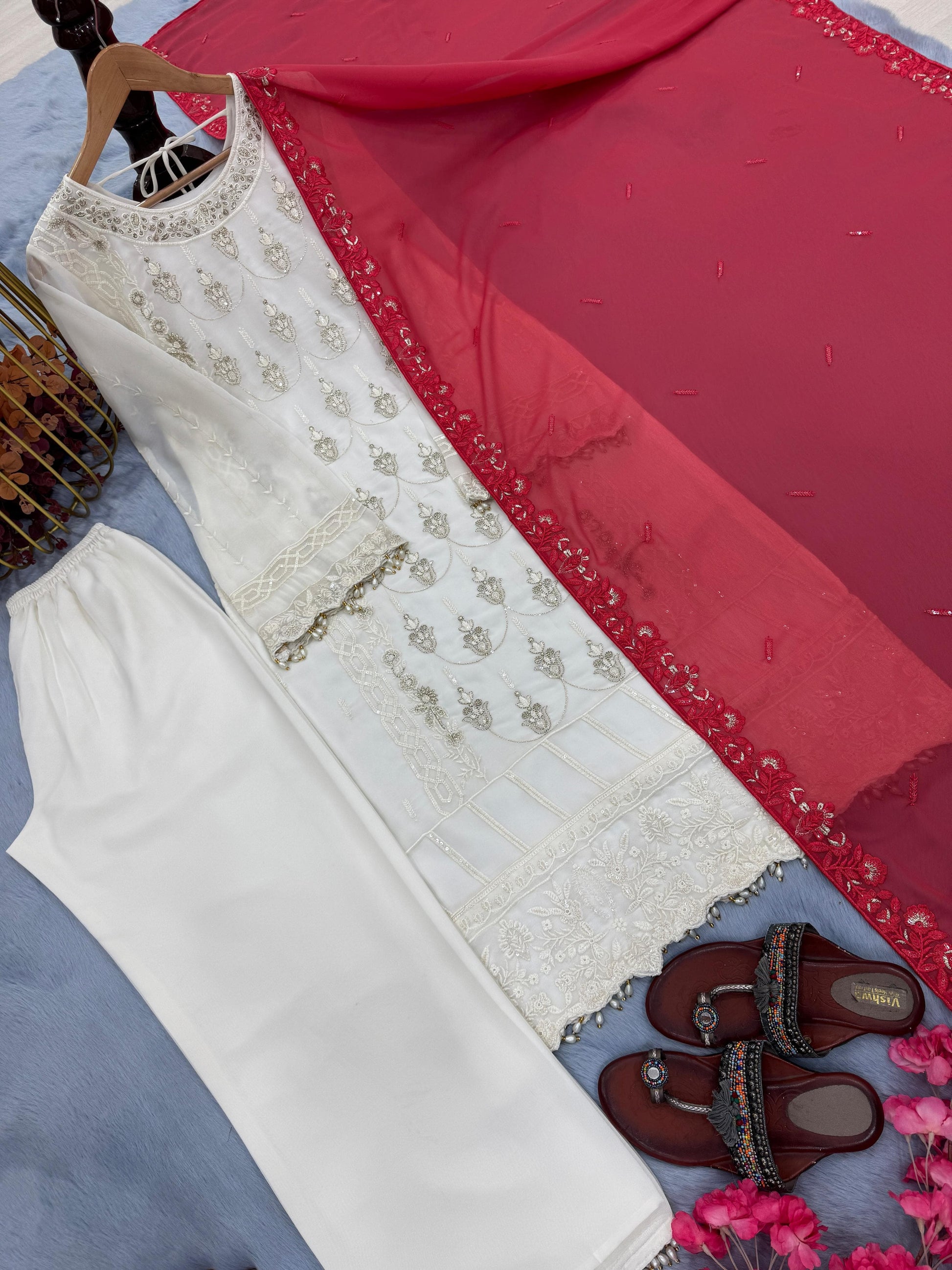 👗💃 Exclusive Designer Heavy Faux Georgette Set 👗💃