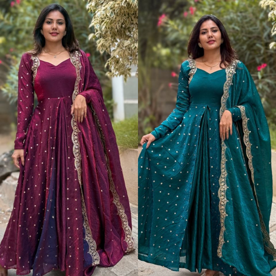 👗💥 Heavy Designer Party Wear Gown Set 💥👗