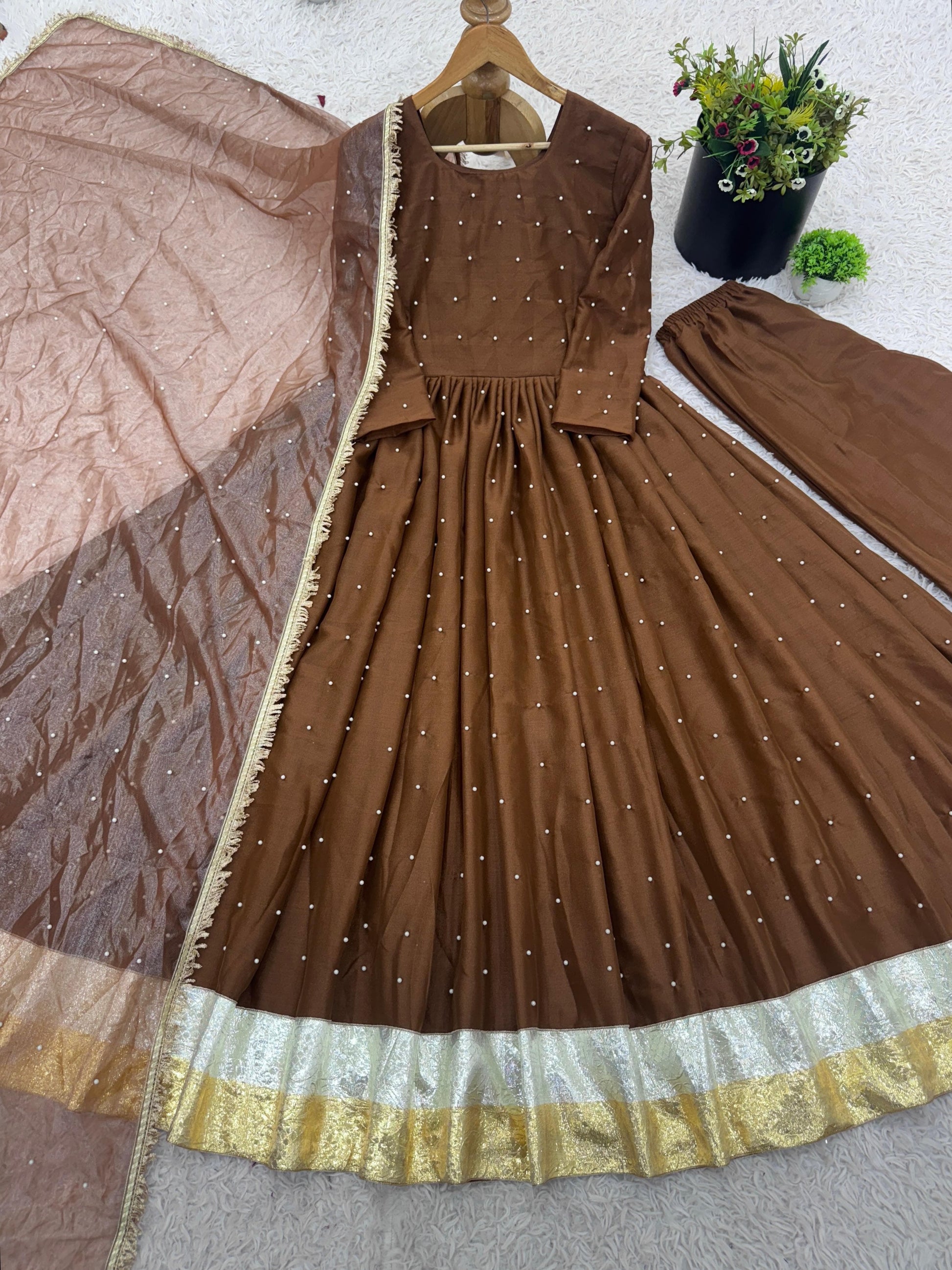 👗💥 Premium Moti Work Designer Party Gown 💥👗