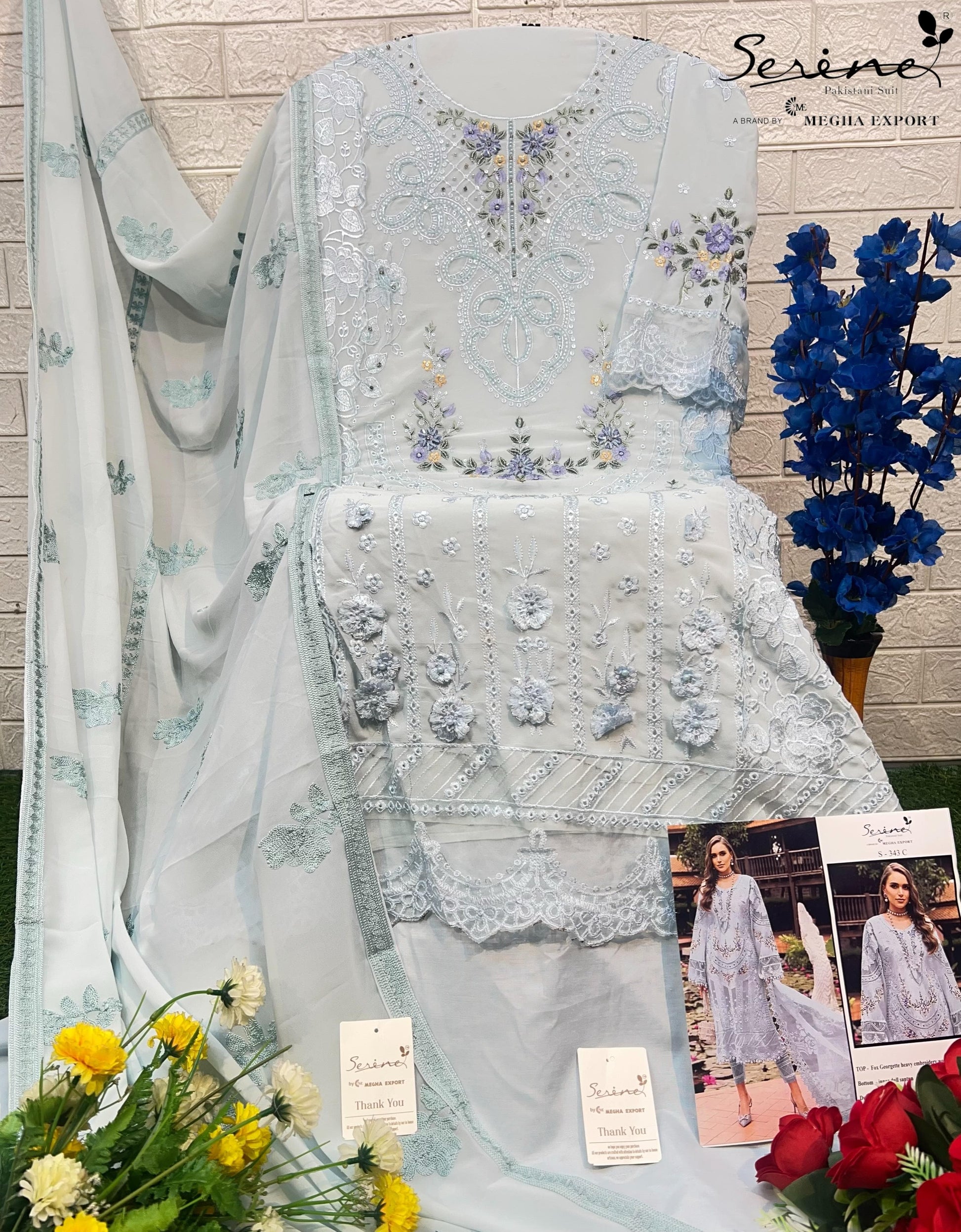 💎 Designer Embroidered Suit Set 💎