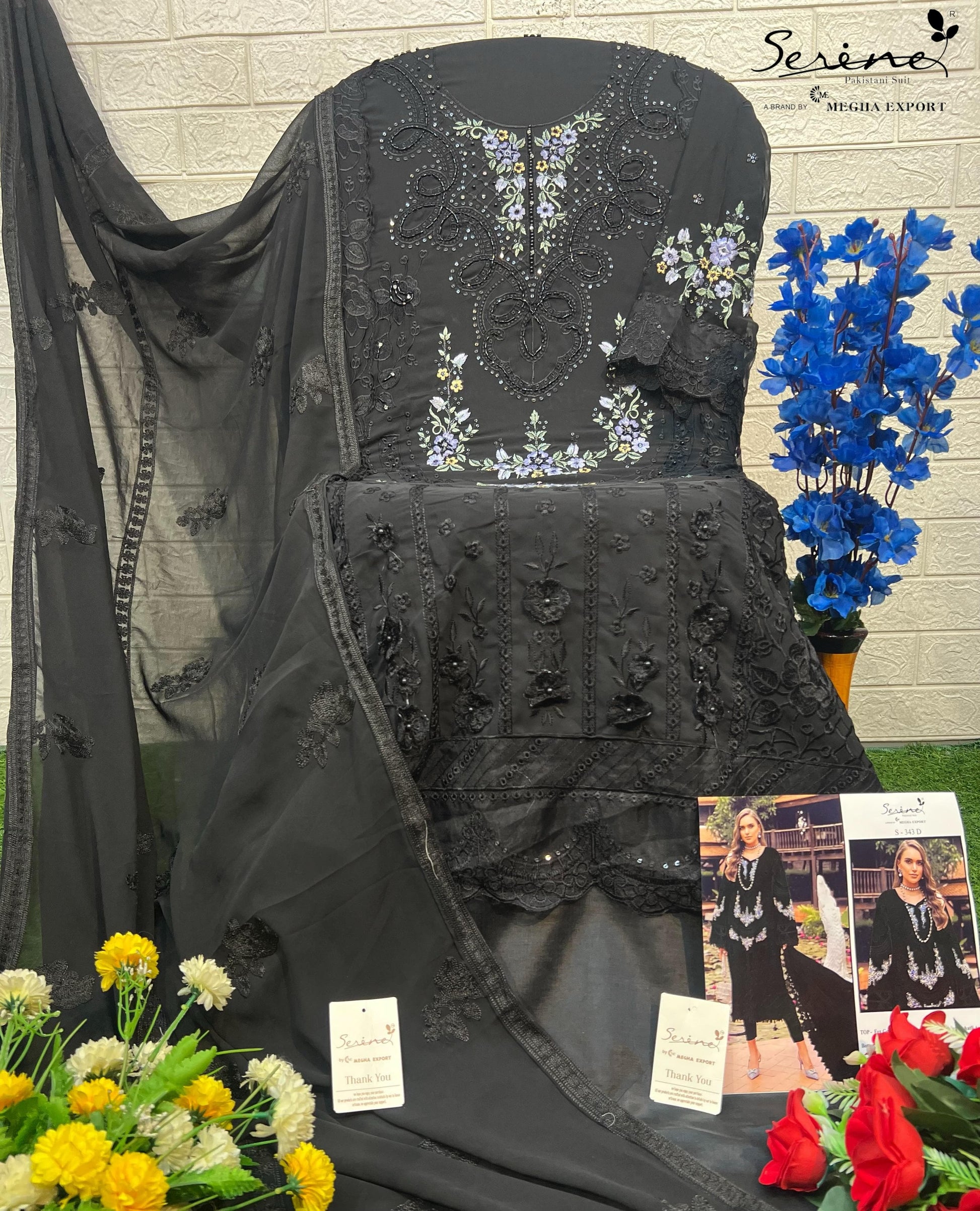 💎 Designer Embroidered Suit Set 💎
