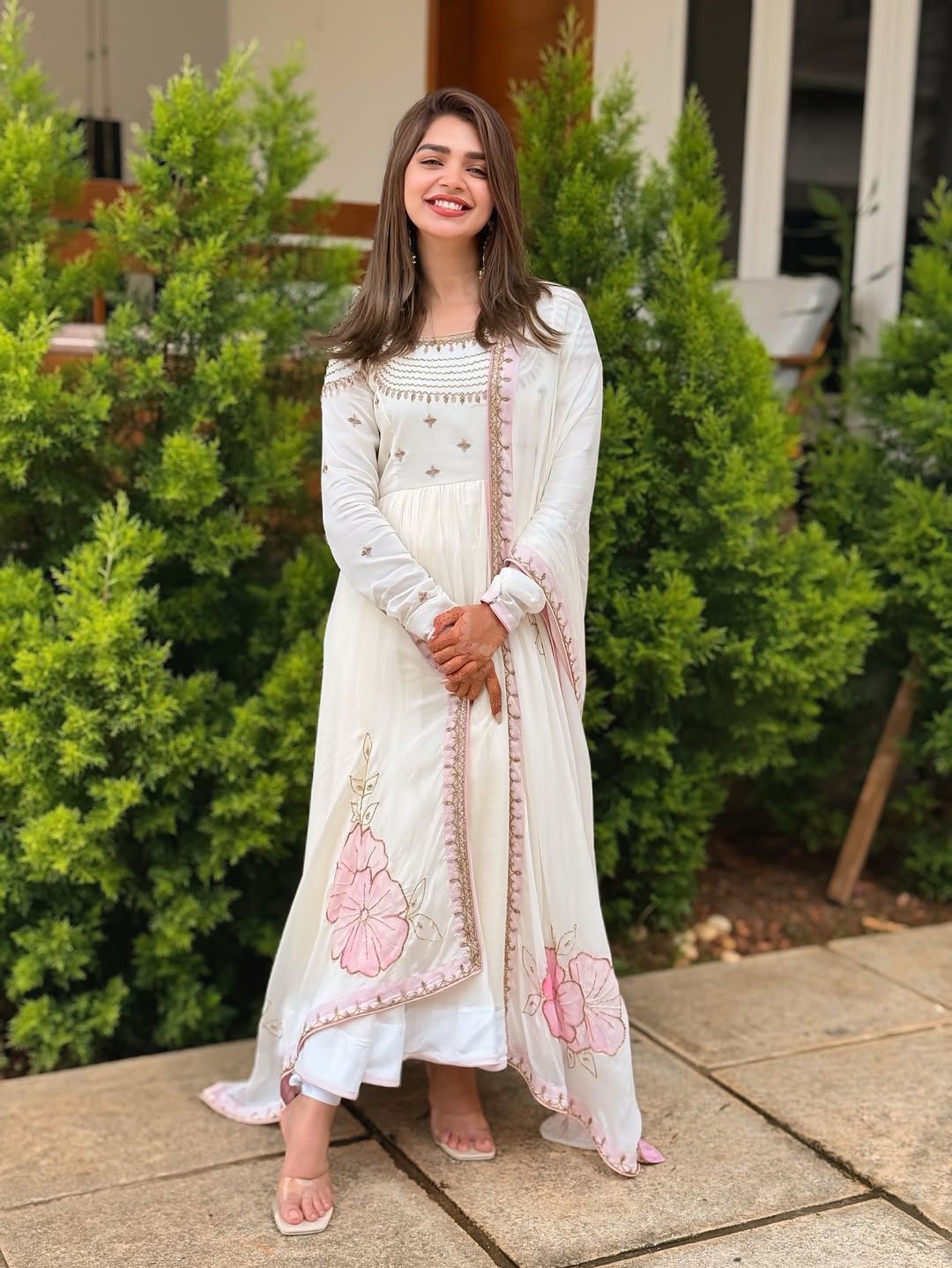 💃 Designer Full Embroidered Gown Set with Dupatta