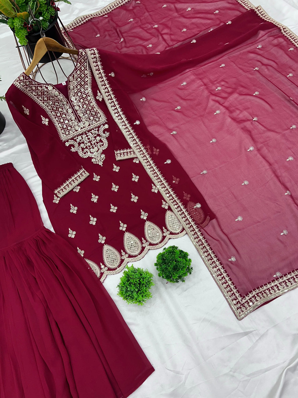 ✨ Designer Party Wear Sharara Set