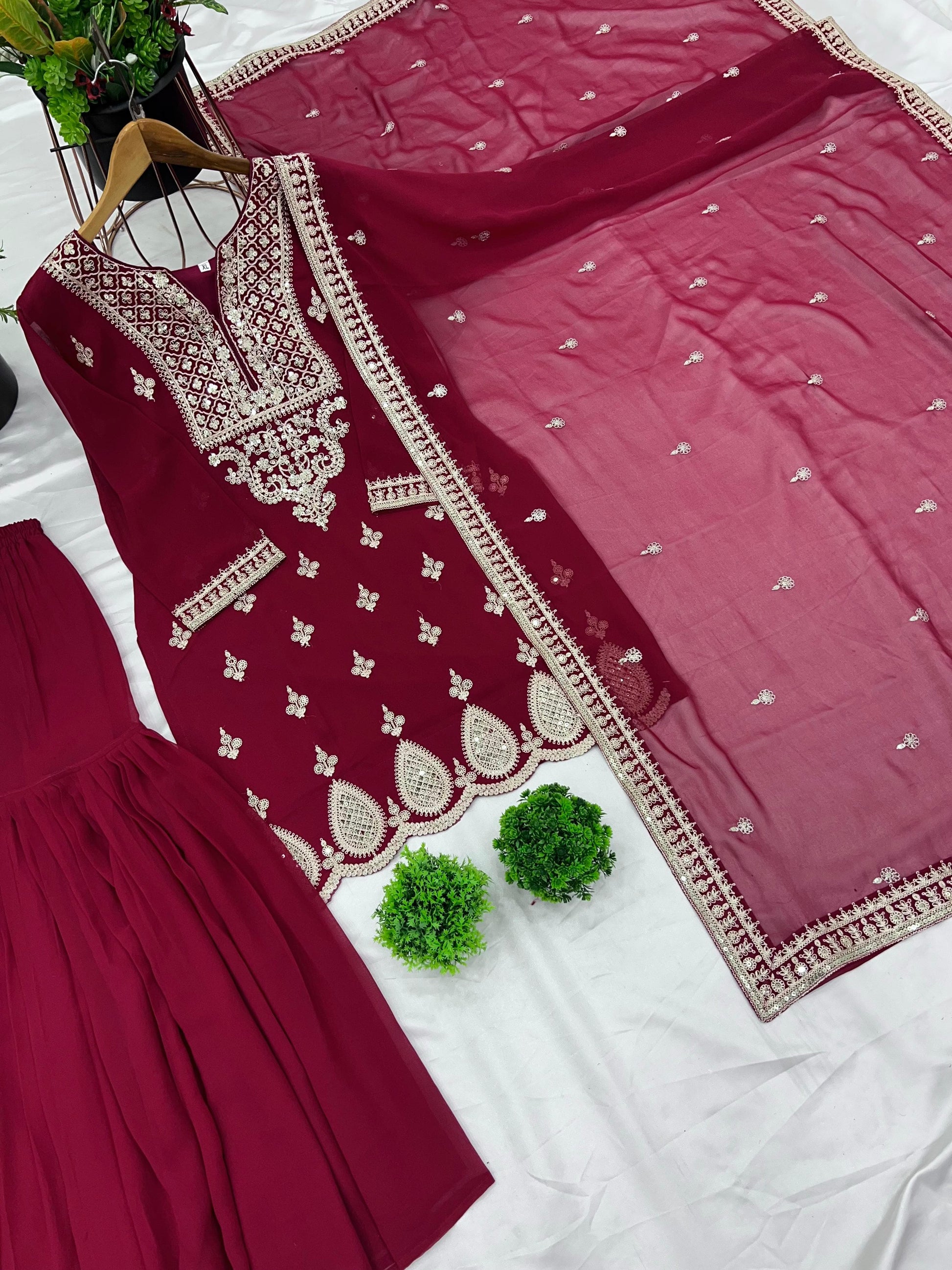 ✨ Designer Party Wear Sharara Set