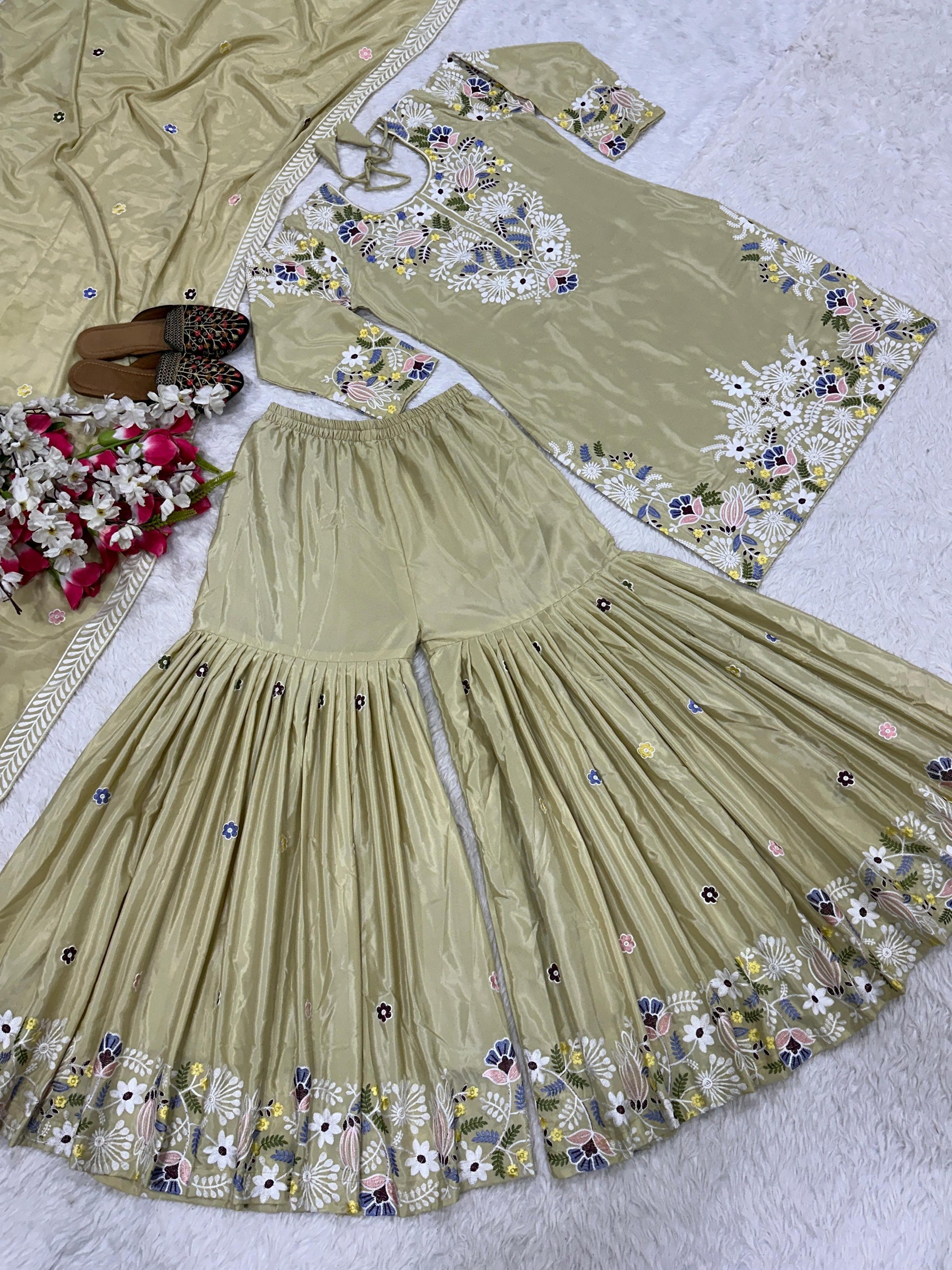 💥 Designer Party Wear Sharara Set