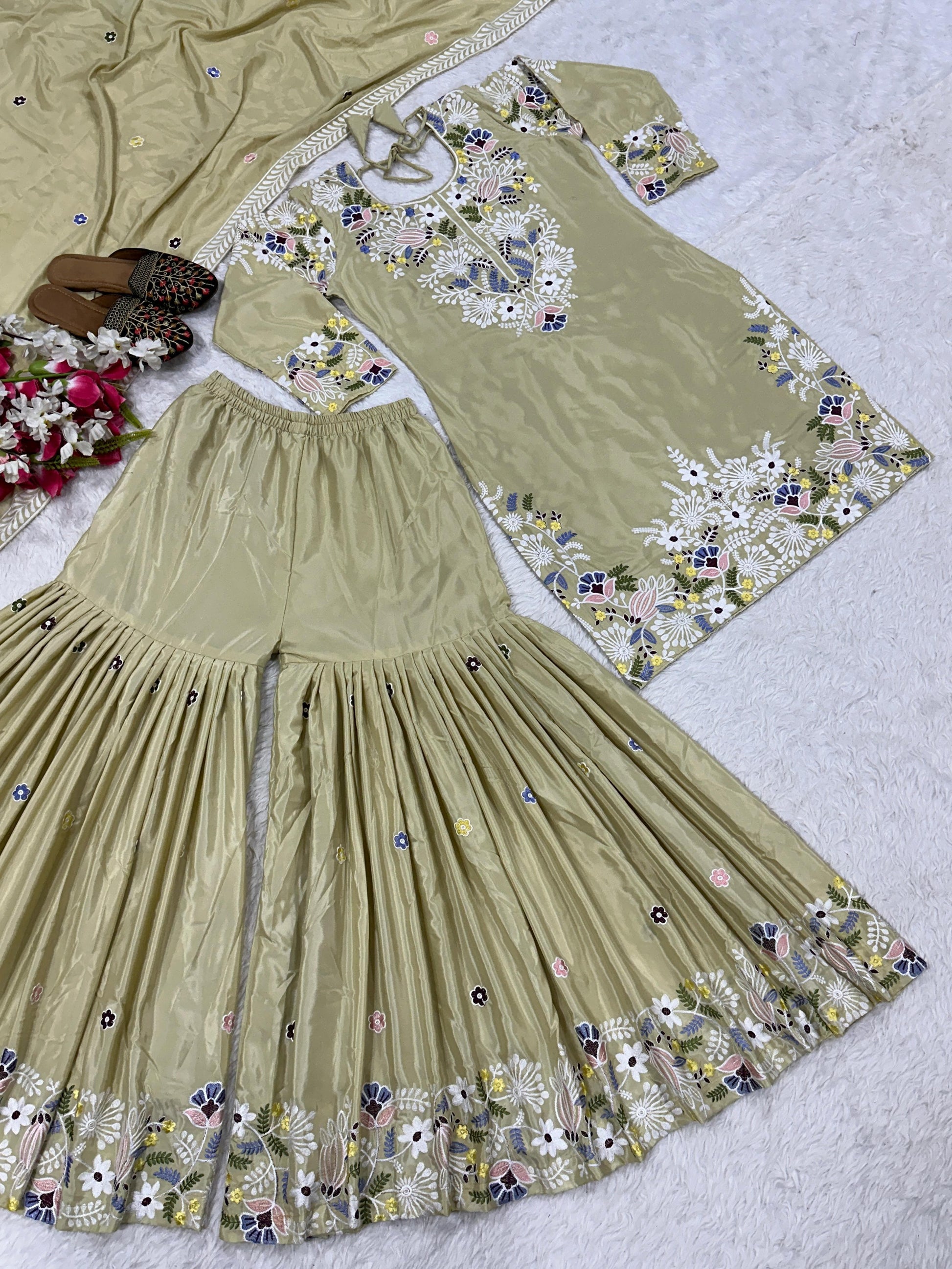 💥 Designer Party Wear Sharara Set