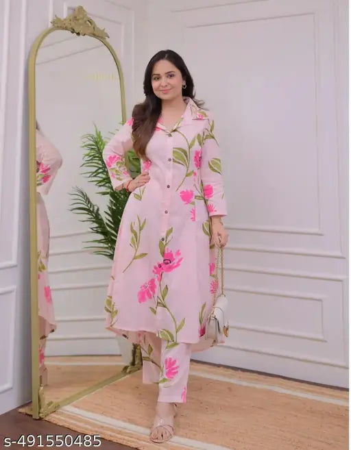 👗 Women’s Printed Comfort Kurta Palazzo Set – Style That Feels Like Home!