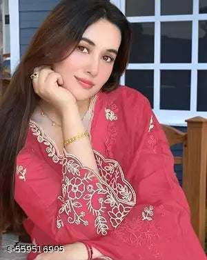 💠 Kaira Embroidered Kurta Dress With Dupatta – Elegance