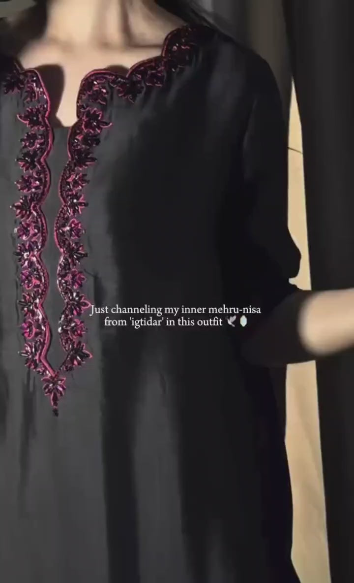 👑 Designer Set with Pure Natural Crepe & Farshi Palazzo 👑