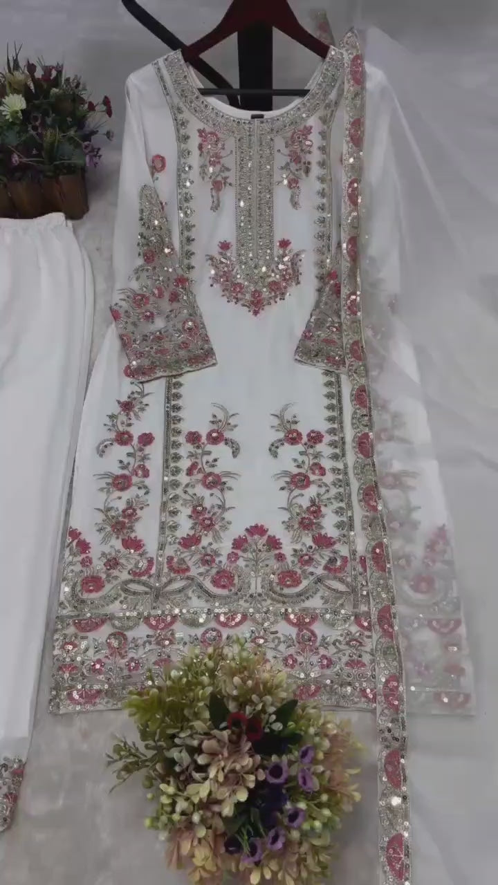 💫 Elegant 3-Piece Embroidered Set 💫