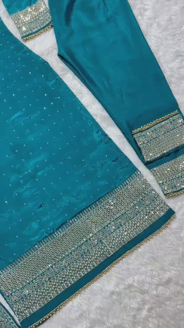 💎 Designer Long Pakistani Style Suit 💎