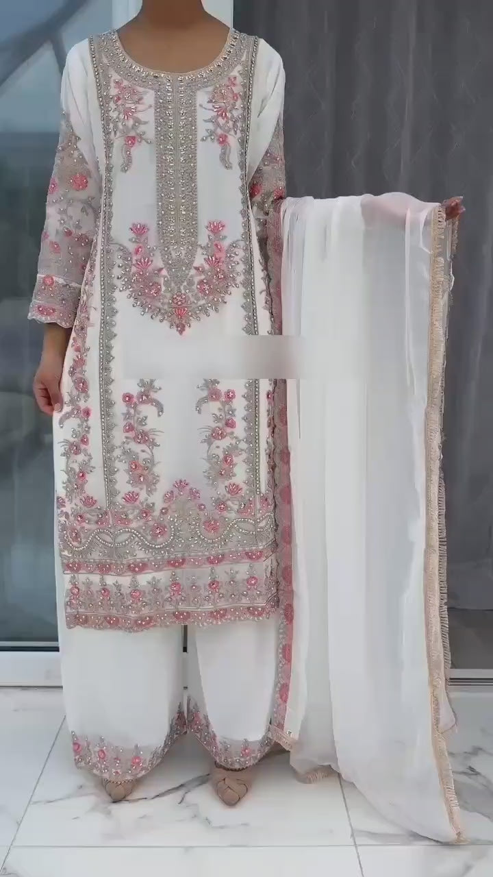 💫 Elegant 3-Piece Embroidered Set 💫