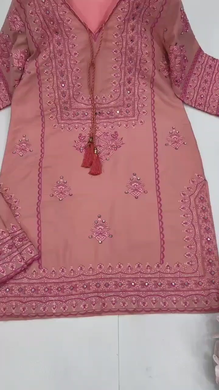💖 New Designer Heavy Cotton Salwar Suit with Real Mirror Work 💖