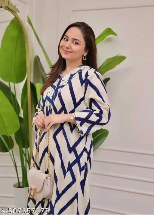 👗 Women’s Printed Comfort Kurta Palazzo Set – Style That Feels Like Home!
