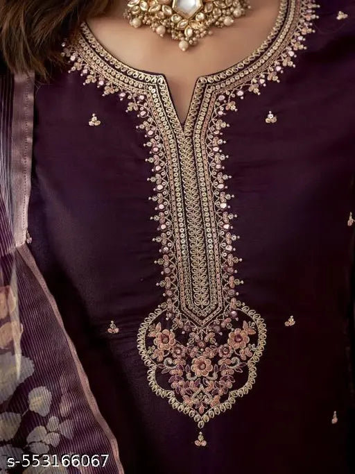 👑 Royal Chanderi Silk Wedding Kurta Set – Tradition with Elegance