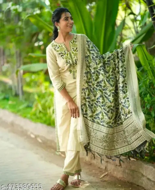 🌼 Fashion Khadi Cotton Kurta Set – Ethnic Comfort in Every Thread
