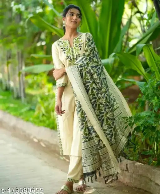 🌼 Fashion Khadi Cotton Kurta Set – Ethnic Comfort in Every Thread